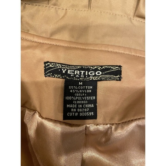 Stylish Tan Women's Coat - Picture 4 of 7